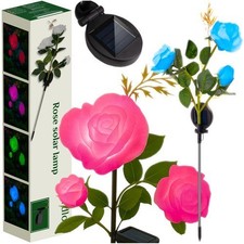 Solar Gartenrose LED Lampe 3