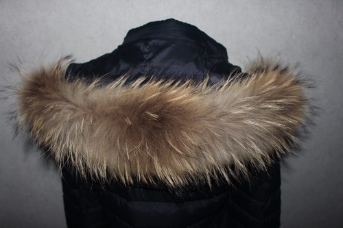 Pelzstreifen waschbär kragen - waschbär,