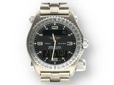 Original Breitling Emergency Herren Uhr in Titan