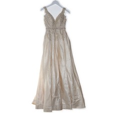 Abendkleid, Größe: M, Beige
