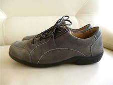 Ladysko Komfort Bequemschuh Halbschuhe Echtleder Grau Gr.39G ✅Einlagen NP 165,-€