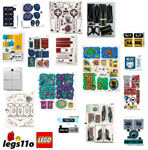 Lego set stickerbögen für - lego,