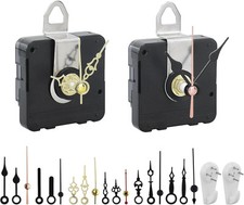 2 Stück Uhrwerk, Wand-Miniatur-Uhrwerke, Uhren-Ersatzteile mit 6 Zeiger-Satz, 