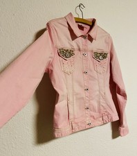 Jeansjacke 44 Rosa Strass