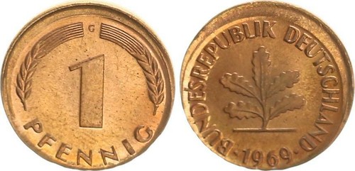 Brd pfennig 1969 g - 1,