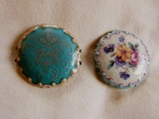 2 alte  Porzellan Broschen Rosenthal ohne Beschädigung, sehr gut erh.
