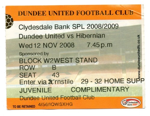 Ticket sco dundee - sco,