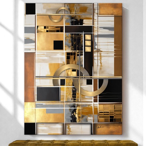 Leinwand bild abstrakt - leinwand,