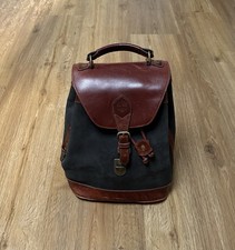 Timberland Leder Rucksack Tasche Vintage Leather Backpack 30 cm x 40 cm Selten