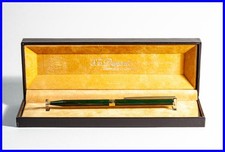 schöner Kugelschreiber ST. DUPONT in Grün & Gold mit BOX - Made in France