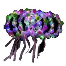 Leuchtende blinkende Lametta & Rosen Haargirlande mit Bändern - Weihnachten, Festivals,