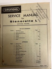 GRUNDIG STENORETTE L DICTATING