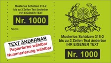 1000 Doppelnummern Schützen