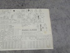 Schaltplan für Philips Röhren Tonbandgerät EL3522