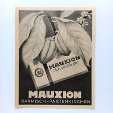 1951 Mauxion Schokolade Garmisch-Partenkirchen Werbung Werbeanzeige Reklame