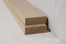 (a79)  2Stk 40cm Rechteckleiste Eiche 20x60mm Vierkant Holzleisten