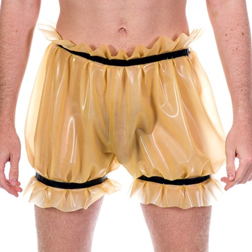 Durchscheinend latex shorts - durchscheinend,