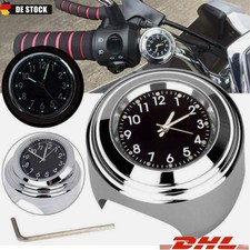 7/8 '' Motorraduhr Uhr Uhren Clock für Motorrad Lenkeruhr Fahrrad Wasserdicht