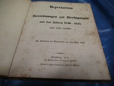 Antik Buch 1853 : Repertorium