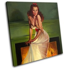 Vintage Girl Poster Sexy Retro