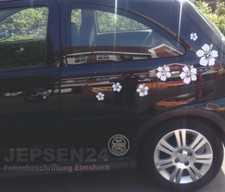 14 Hibiskus Blumen Aufkleber