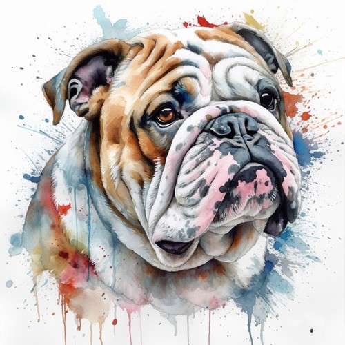Wandbild dogge english - wandbild,