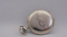 Taschenuhr Silber läuft Taschenuhr silver pocket watch Working C949
