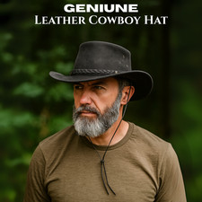100% Echtleder Cowboyhut