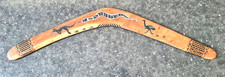 Bumerang Aborigine aus Holz Indigenous handbemalt Boomerang Made in Australia