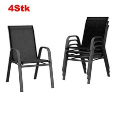 Terrassen-Esszimmerstühle 4er
