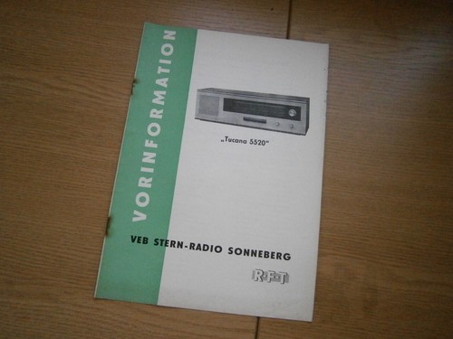 Gdr radio tucana - radio, 5520"
