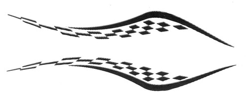 Rallye streifen links - rallye, 2x,
