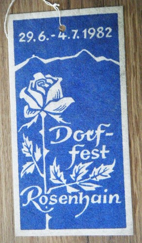 Stoff flyer reklame dorffest - stoff,