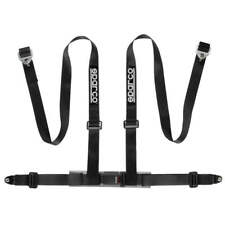 Sparco 4-Punkt Sportgurte - Schwarz - inkl. Beckenschutz & Schraubbefestigung (E