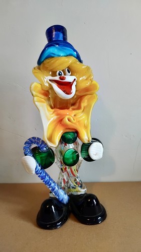 Murano glas clown figur cm - figur,
