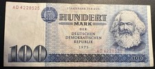 DDR 100 Mark Banknote 1975 -
