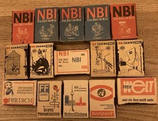 DDR Streichholzschachteln Sammlung Konvolut Vintage Zeitung Reklame Werbung