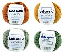 50g Sehr weiche Wolle SUPER SOFT LANA GATTO 100% Merino 125m/50g 119€/kg