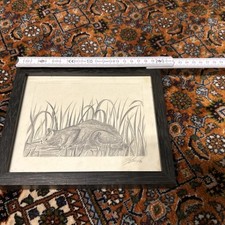 Bild Bleistiftarbeit?! Katzen Motiv. Signiert