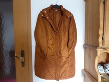 Damen Stepp Mantel - Long Jacke - braun - mit abnehmb. Kapuze - neu