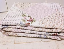 ♡ Tagesdecke - Bettüberwurf - Patchworkdesign - Floral - gesteppt   - NEU  ♡