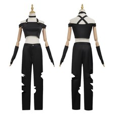 Hazbin Hotel Angel Dust Cosplay Uniform Tops Hose Schwanz Halsband Handschuh Kostüm Set