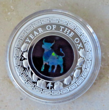 1 Unze Silber Opal PP Ochse 1