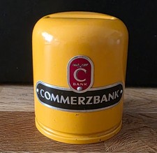 Massive Metall Spardose Sparbüchse der „Commerzbank“ mit Schlüssel