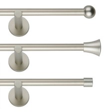 Gardinenstange 16mm chrom - gardinenstange, chrom-matt