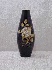  DDR Design Wallendorf Porzellan Vase Echt Kobalt Goldrelief - Vintage - 21,5 cm
