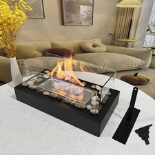 Bio Ethanol Tischkamin Tischfeuer Glaskamin Draußen & Drinnen Dekokamin
