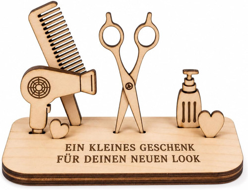 Geld geschenk friseur holzdeko - geschenk,
