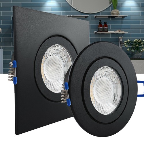 Led spots 230v flach 24mm - flach,