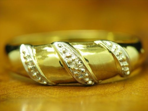 8kt 333 gelbgold ring - gelbgold,